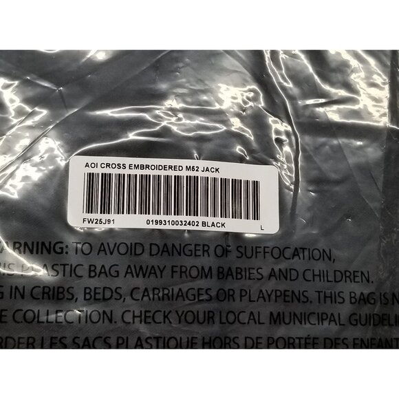 Supreme AOi Cross M52 Jacket Black (FW25) Size Large BRAND NEW - Picture 4 of 4